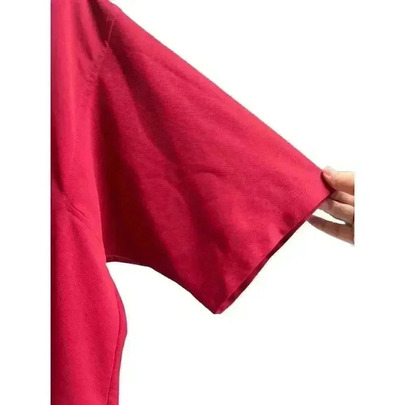 FootJoy Men's Dark Red Golf Polo Medium - Picture 4 of 9